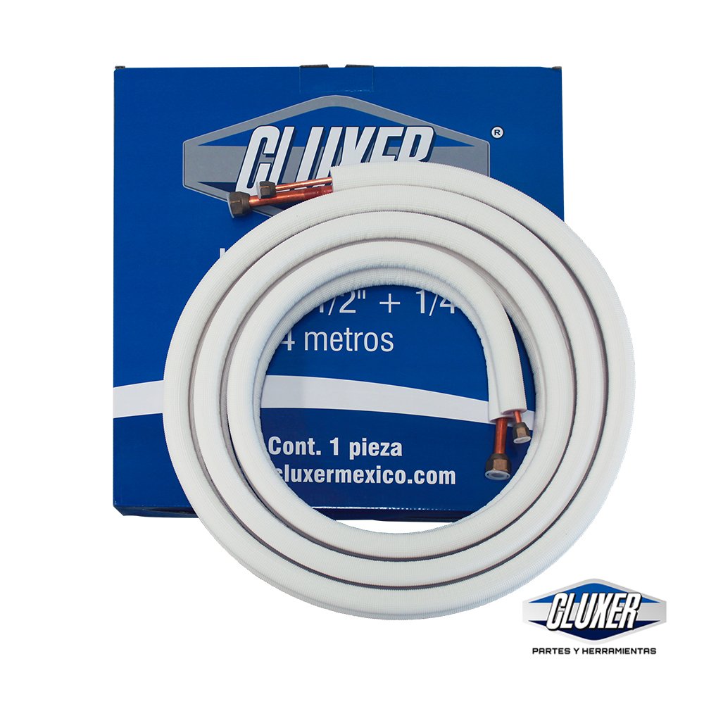 thumbnail image 2 of 25ft Mini Split Installation Kit – 1/4-1/2" Diameter – Soft Copper, Flare Nuts, Drain Hose – By Yibei-tech 2 of 2